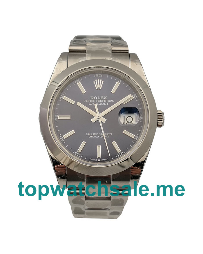 41MM Swiss Men Rolex Datejust 126300 Blue Dials Replica Watches UK