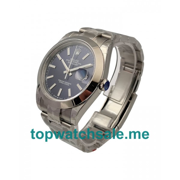 41MM Swiss Men Rolex Datejust 126300 Blue Dials Replica Watches UK