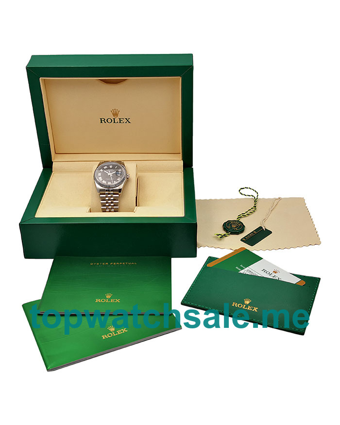 36MM Swiss Men Rolex Datejust 116234 Black Dials Replica Watches UK