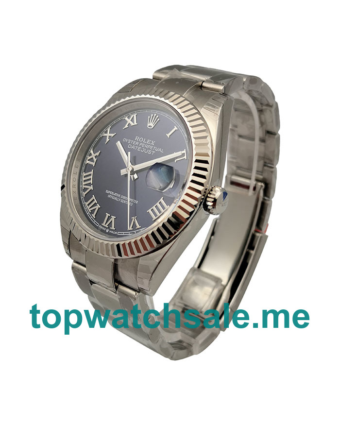 41MM Swiss Men Rolex Datejust 126334 Blue Dials Replica Watches UK