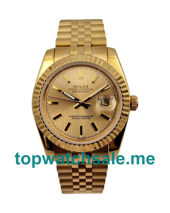31MM Men And Women Rolex Datejust 178278 Champagne Dials Replica Watches UK