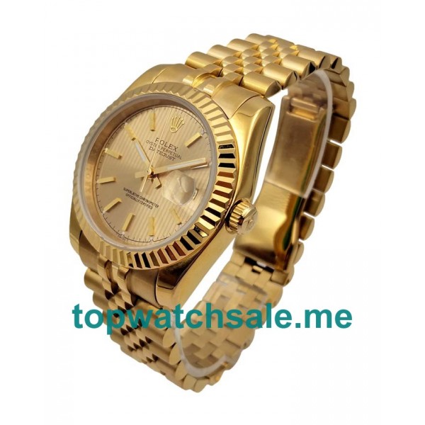 31MM Men And Women Rolex Datejust 178278 Champagne Dials Replica Watches UK