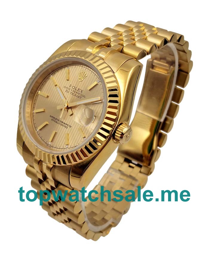 31MM Men And Women Rolex Datejust 178278 Champagne Dials Replica Watches UK