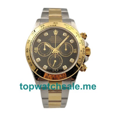 40MM Swiss Men Rolex Daytona 116503 Black Dials Replica Watches UK