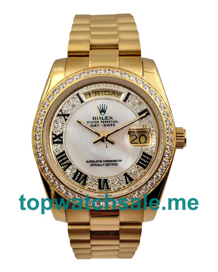 36MM Men Rolex Day-Date 118388 Mother-Of-Pearl Dials Replica Watches UK