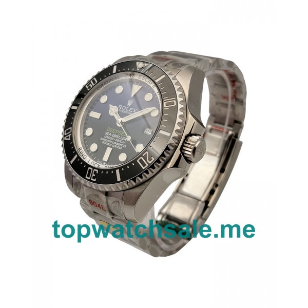 44MM Swiss Men Rolex Sea-Dweller Deepsea 126660 Blue And Black Dials Replica Watches UK