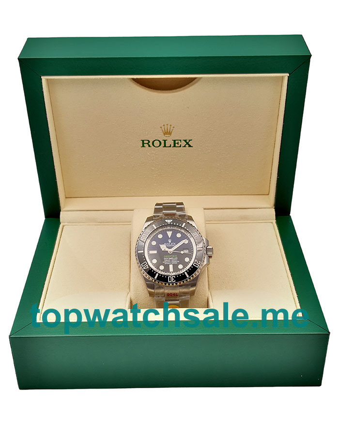 44MM Swiss Men Rolex Sea-Dweller Deepsea 126660 Blue And Black Dials Replica Watches UK