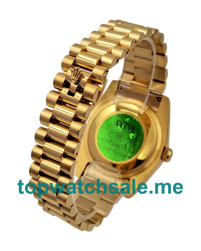 36MM Men Rolex Day-Date 118388 Black Dials Replica Watches UK