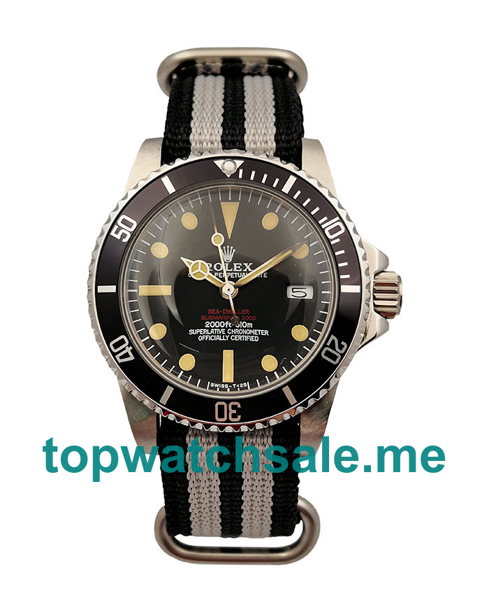 40MM Men Rolex Sea-Dweller 1665 Black Dials Replica Watches UK