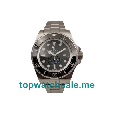 44MM Swiss Men Rolex Sea-Dweller Deepsea 116660 Black Dials Replica Watches UK