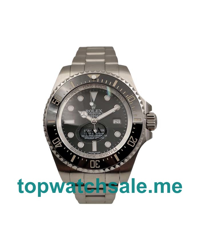 44MM Swiss Men Rolex Sea-Dweller Deepsea 116660 Black Dials Replica Watches UK