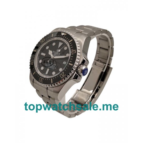 44MM Swiss Men Rolex Sea-Dweller Deepsea 116660 Black Dials Replica Watches UK