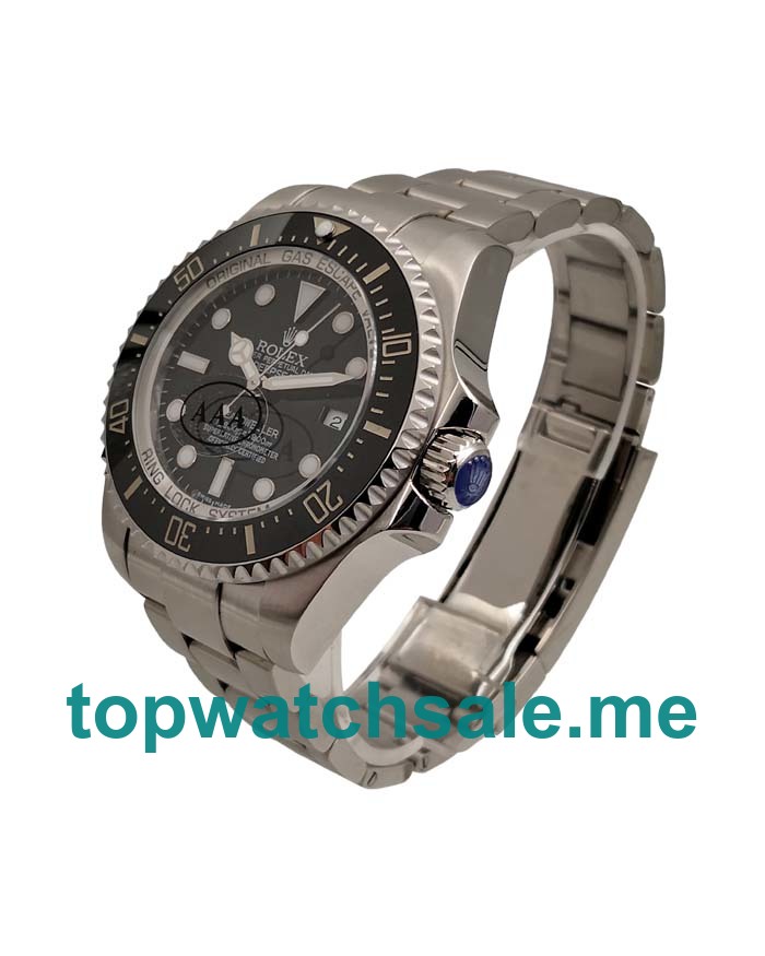 44MM Swiss Men Rolex Sea-Dweller Deepsea 116660 Black Dials Replica Watches UK