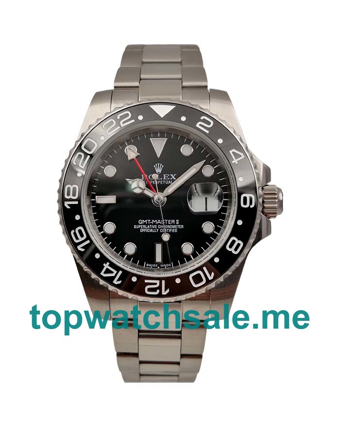 40MM Men Rolex GMT-Master II 116710 LN Black Dials Replica Watches UK