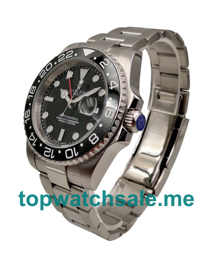 40MM Men Rolex GMT-Master II 116710 LN Black Dials Replica Watches UK