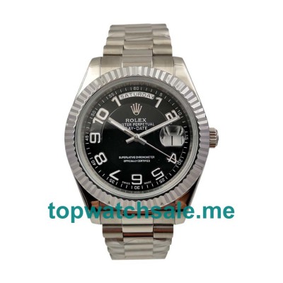 40MM Men Rolex Day-Date 118239 Black Dials Replica Watches UK