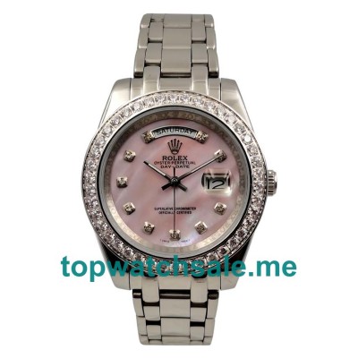 40MM Men Rolex Day-Date 118346 Pink Dials Replica Watches UK