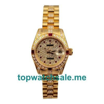 26MM Swiss Women Rolex Lady-Datejust 179158 Diamond  Dials Replica Watches UK