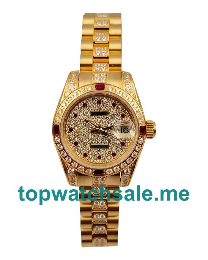 26MM Swiss Women Rolex Lady-Datejust 179158 Diamond  Dials Replica Watches UK