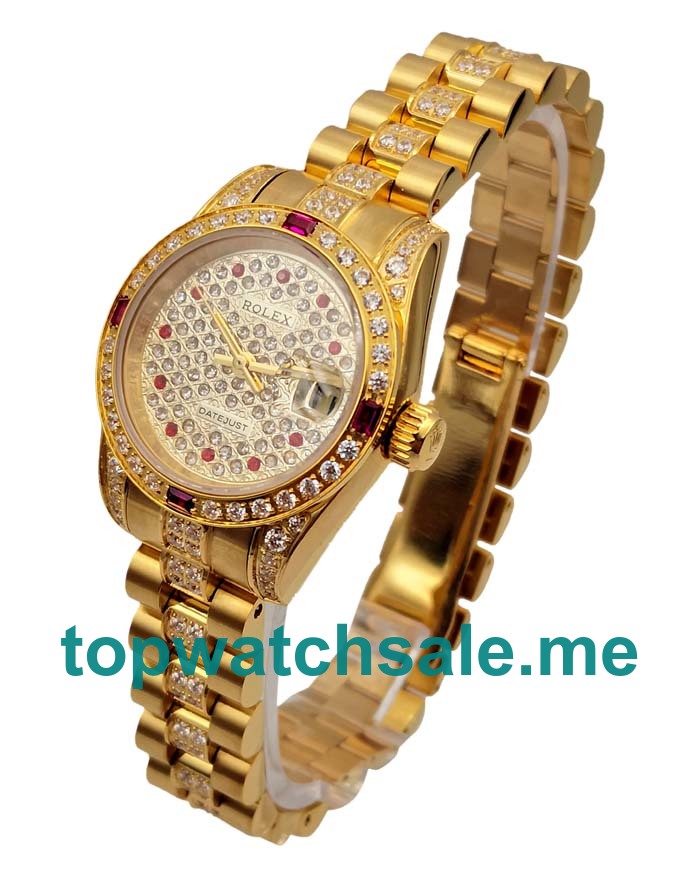 26MM Swiss Women Rolex Lady-Datejust 179158 Diamond  Dials Replica Watches UK