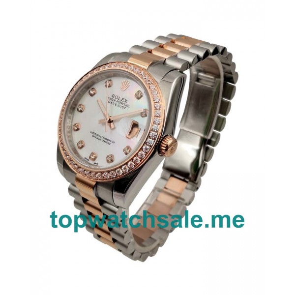 36MM Men Rolex Datejust 126281 White Dials Replica Watches UK