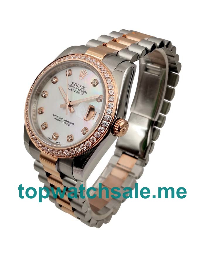 36MM Men Rolex Datejust 126281 White Dials Replica Watches UK