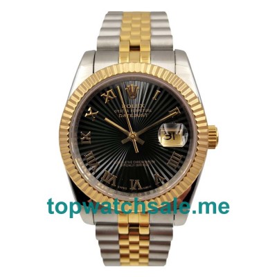 36MM Swiss Men Rolex Datejust 126233 Black Dials Replica Watches UK