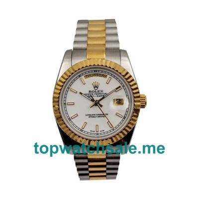 36MM Swiss Men Rolex Day-Date 118238 White Dials Replica Watches UK