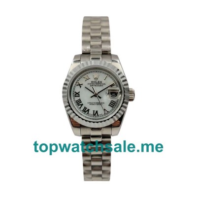26MM Swiss Women Rolex Lady-Datejust 79174 White Dials Replica Watches UK
