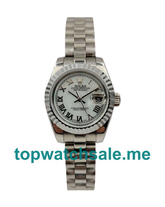 26MM Swiss Women Rolex Lady-Datejust 79174 White Dials Replica Watches UK