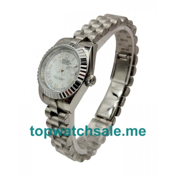 26MM Swiss Women Rolex Lady-Datejust 79174 White Dials Replica Watches UK