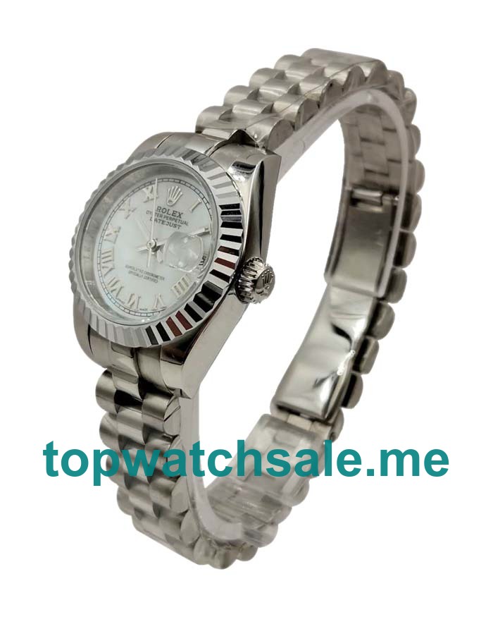 26MM Swiss Women Rolex Lady-Datejust 79174 White Dials Replica Watches UK