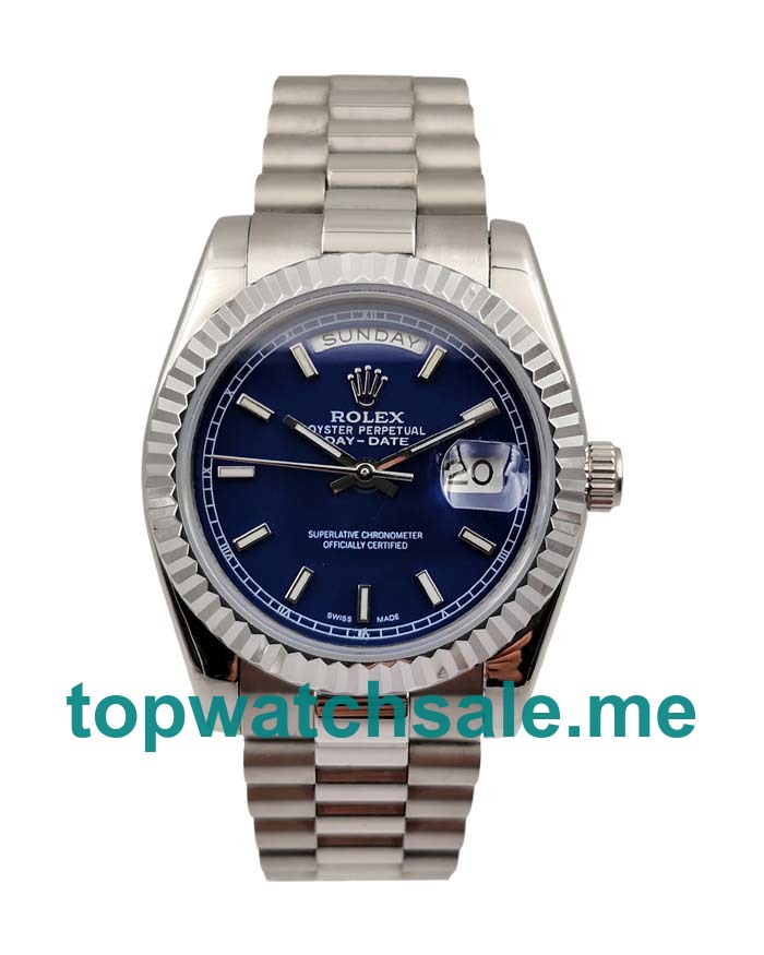 36MM Swiss Men Rolex Day-Date 118239 Blue Dials Replica Watches UK