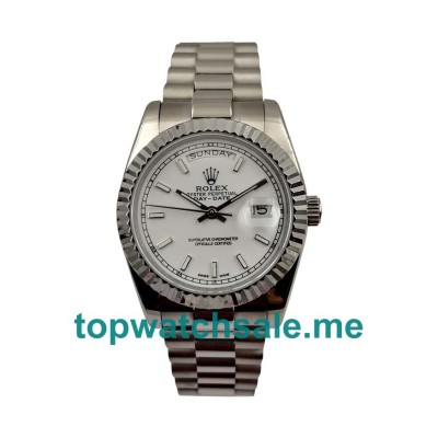 36MM Swiss Men Rolex Day-Date 118239 White Dials Replica Watches UK