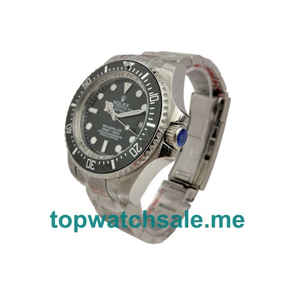 44MM Swiss Men Rolex Sea-Dweller Deepsea 116660 Black Dials Replica Watches UK