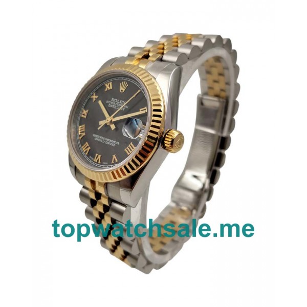 31MM Swiss Men And Women Rolex Datejust 178273 Black Dials Replica Watches UK