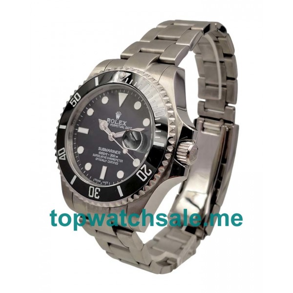 43MM Swiss Men Rolex Submariner 116610 LN Black Dials Replica Watches UK