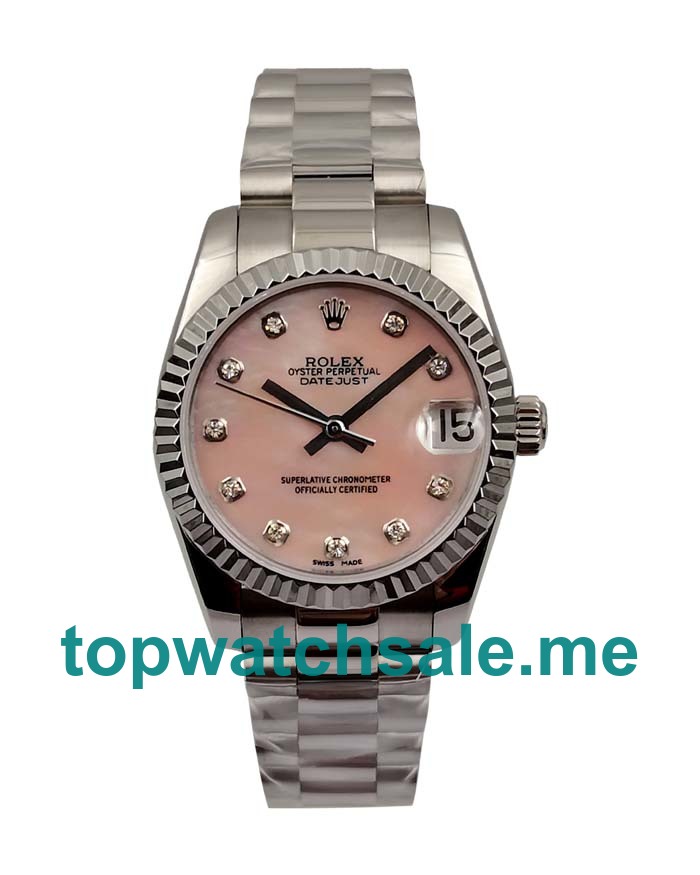 31MM Swiss Men And Women Rolex Datejust 178274 Pink Dials Replica Watches UK