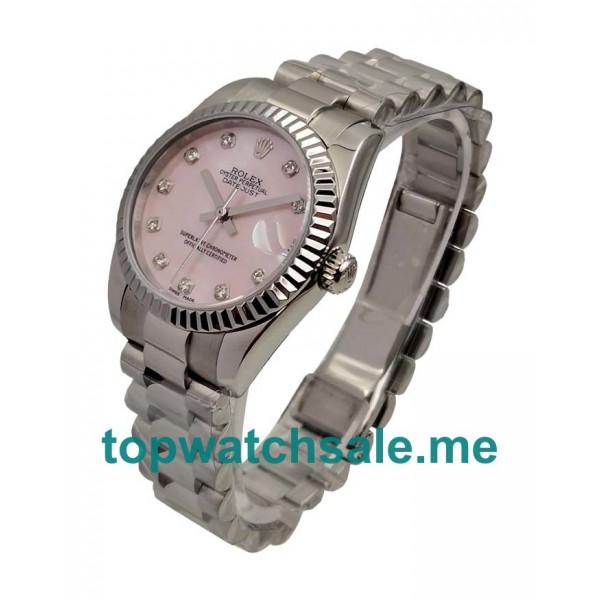 31MM Swiss Men And Women Rolex Datejust 178274 Pink Dials Replica Watches UK