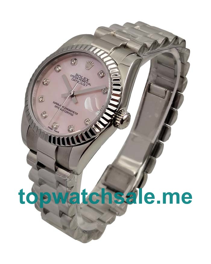 31MM Swiss Men And Women Rolex Datejust 178274 Pink Dials Replica Watches UK