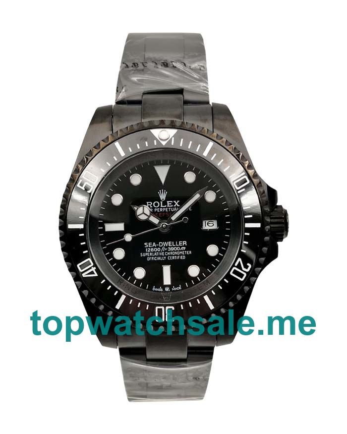 44MM Men Rolex Sea-Dweller Deepsea 116660 Black Dials Replica Watches UK