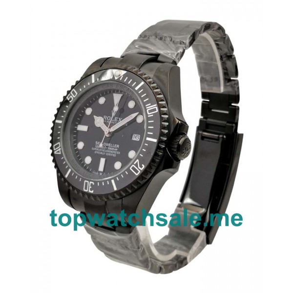 44MM Men Rolex Sea-Dweller Deepsea 116660 Black Dials Replica Watches UK