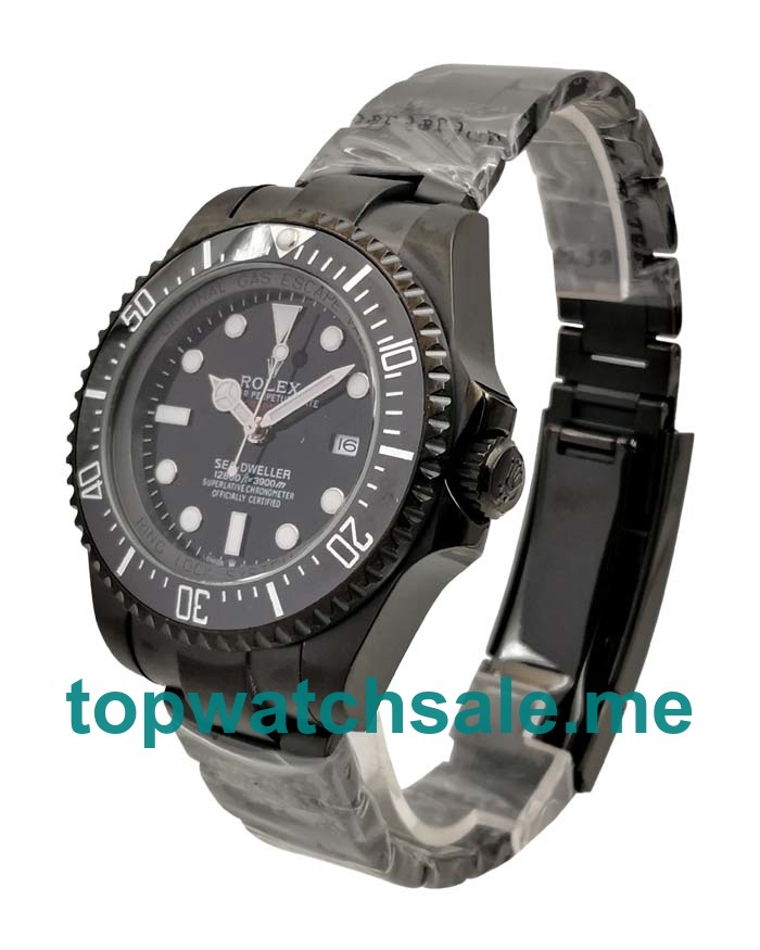 44MM Men Rolex Sea-Dweller Deepsea 116660 Black Dials Replica Watches UK