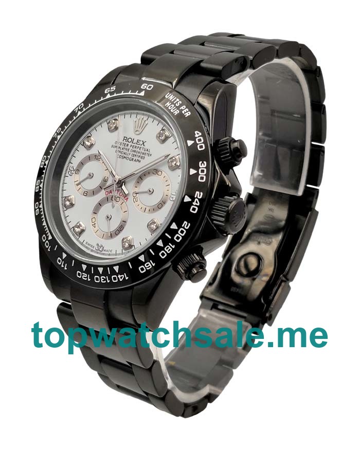 40MM Men Rolex Daytona 116519 White Dials Replica Watches UK