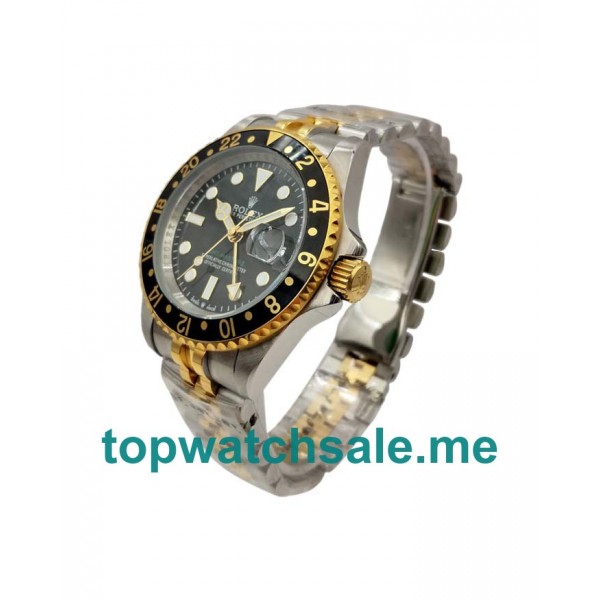 40MM Men Rolex GMT-Master 16753 Black Dials Replica Watches UK