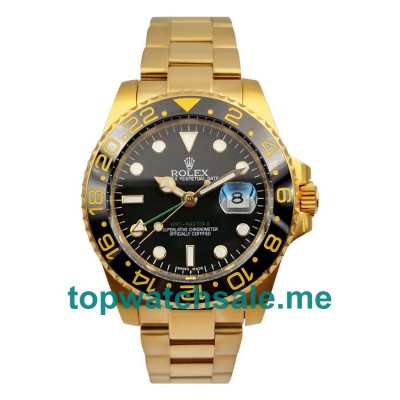 40MM Swiss Men Rolex GMT-Master II 116718 LN Black Dials Replica Watches UK