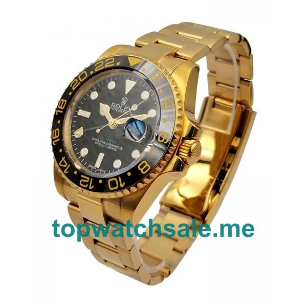 40MM Swiss Men Rolex GMT-Master II 116718 LN Black Dials Replica Watches UK