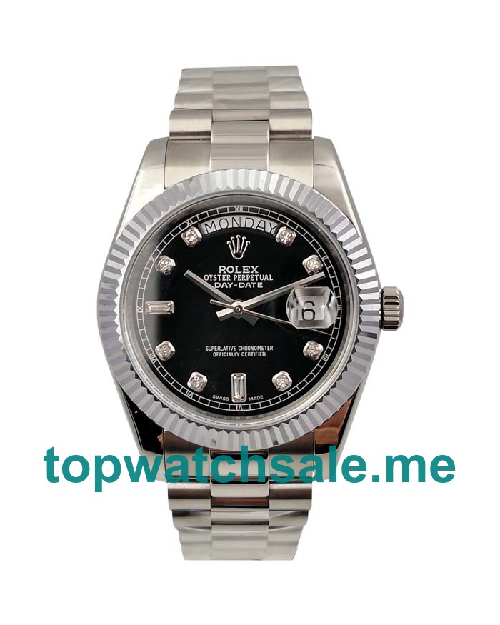 40MM Swiss Men Rolex Day-Date 118239 Black Dials Replica Watches UK