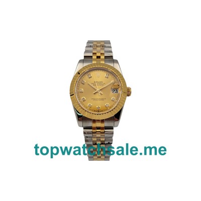 31MM Women Rolex Datejust 178273 Champagne Dials Replica Watches UK