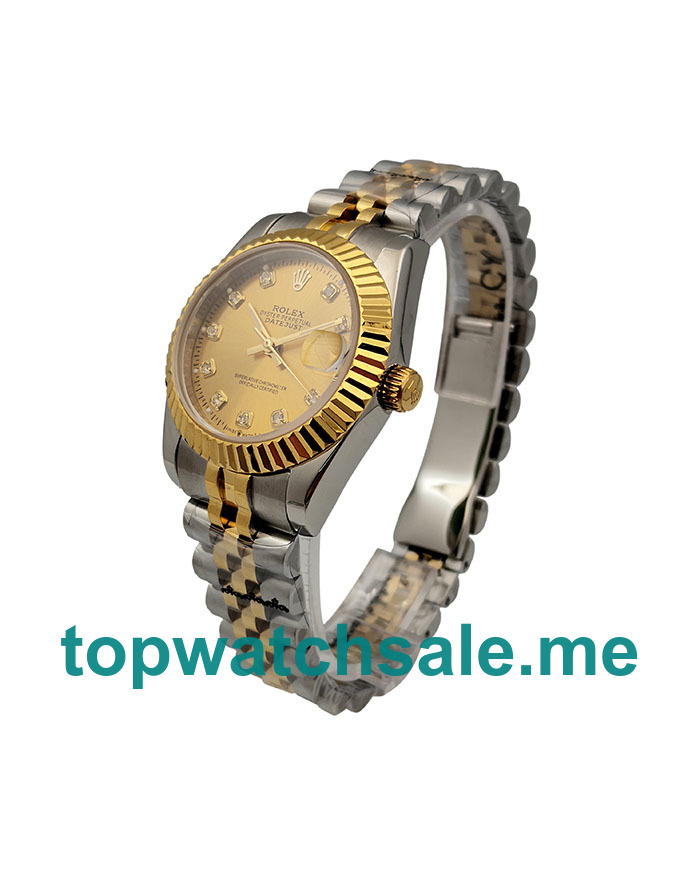 31MM Women Rolex Datejust 178273 Champagne Dials Replica Watches UK